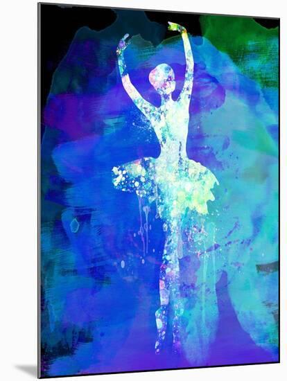 Ballerina's Dance Watercolor 4-Irina March-Mounted Art Print