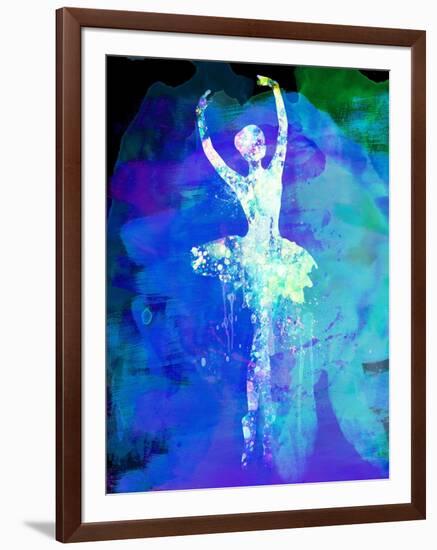 Ballerina's Dance Watercolor 4-Irina March-Framed Art Print