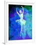 Ballerina's Dance Watercolor 4-Irina March-Framed Art Print