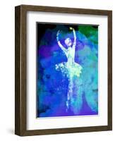 Ballerina's Dance Watercolor 4-Irina March-Framed Art Print