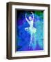 Ballerina's Dance Watercolor 4-Irina March-Framed Art Print