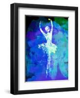 Ballerina's Dance Watercolor 4-Irina March-Framed Art Print