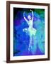 Ballerina's Dance Watercolor 4-Irina March-Framed Art Print