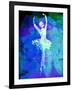 Ballerina's Dance Watercolor 4-Irina March-Framed Art Print