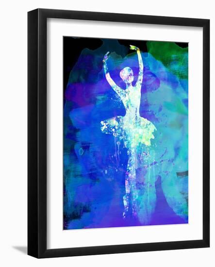 Ballerina's Dance Watercolor 4-Irina March-Framed Art Print