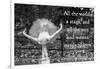 Ballerina Street Performer in Central Park, NYC with William Shakespeare Quote-null-Framed Photo