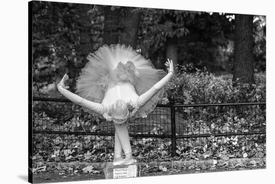 Ballerina Street Performer in Central Park, NYC-null-Stretched Canvas