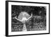 Ballerina Street Performer in Central Park, NYC-null-Framed Photo