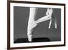 Ballerina Tying up Point Shoes-null-Framed Premium Giclee Print