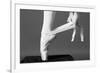 Ballerina Tying up Point Shoes-null-Framed Premium Giclee Print
