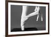 Ballerina Tying up Point Shoes-null-Framed Art Print