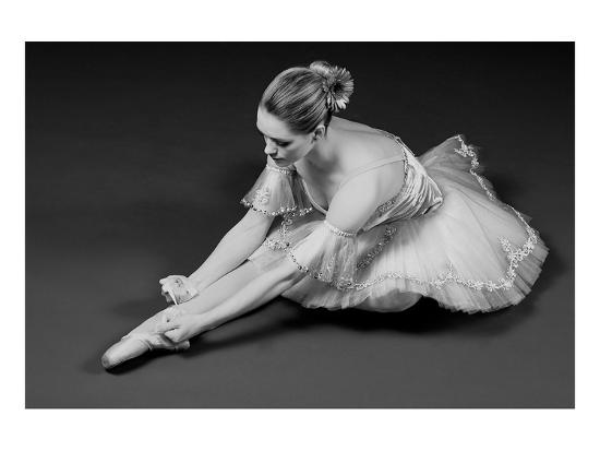 Ballerina Tying Up Point Shoes' Posters | AllPosters.com