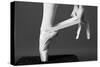 Ballerina Tying up Point Shoes-null-Stretched Canvas