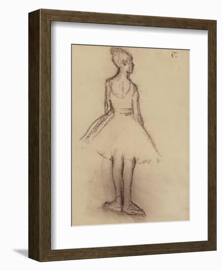 Ballerina Viewed from the Back-Edgar Degas-Framed Giclee Print