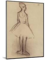 Ballerina Viewed from the Back-Edgar Degas-Mounted Giclee Print