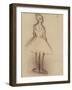 Ballerina Viewed from the Back-Edgar Degas-Framed Giclee Print