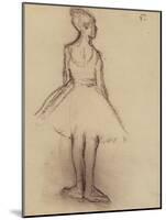 Ballerina Viewed from the Back-Edgar Degas-Mounted Giclee Print