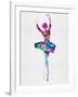 Ballerina Watercolor 1-Irina March-Framed Art Print