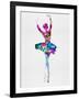 Ballerina Watercolor 1-Irina March-Framed Art Print