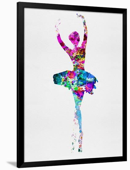 Ballerina Watercolor 1-Irina March-Framed Art Print