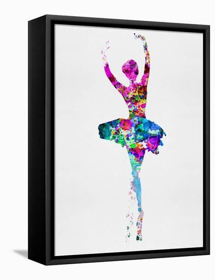 Ballerina Watercolor 1-Irina March-Framed Stretched Canvas