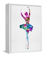 Ballerina Watercolor 1-Irina March-Framed Stretched Canvas