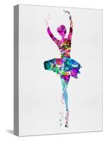 Ballerina Watercolor 1-Irina March-Stretched Canvas