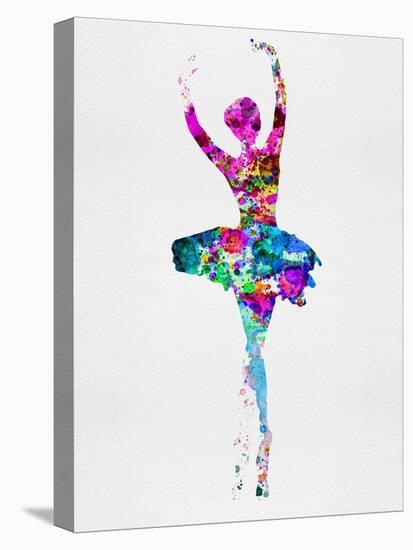 Ballerina Watercolor 1-Irina March-Stretched Canvas
