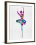 Ballerina Watercolor 1-Irina March-Framed Art Print