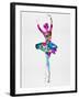 Ballerina Watercolor 1-Irina March-Framed Art Print