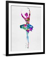 Ballerina Watercolor 1-Irina March-Framed Art Print