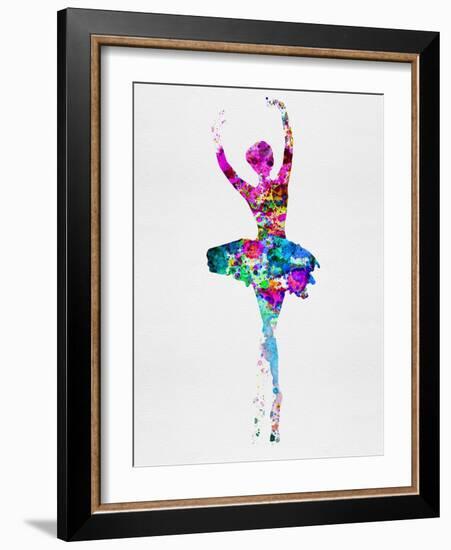 Ballerina Watercolor 1-Irina March-Framed Art Print