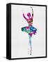 Ballerina Watercolor 1-Irina March-Framed Stretched Canvas