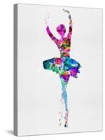 Ballerina Watercolor 1-Irina March-Stretched Canvas