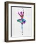 Ballerina Watercolor 1-Irina March-Framed Art Print