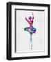 Ballerina Watercolor 1-Irina March-Framed Art Print