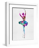 Ballerina Watercolor 1-Irina March-Framed Art Print