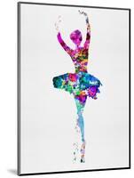 Ballerina Watercolor 1-Irina March-Mounted Art Print