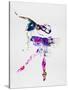 Ballerina Watercolor 2-Irina March-Stretched Canvas