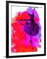 Ballerina Watercolor 3-Irina March-Framed Art Print