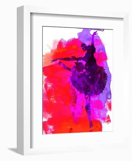 Ballerina Watercolor 3-Irina March-Framed Art Print