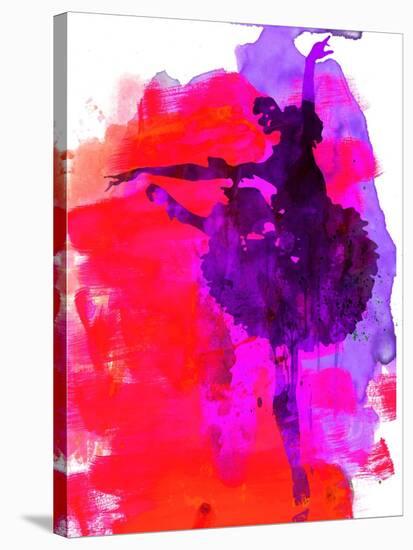 Ballerina Watercolor 3-Irina March-Stretched Canvas