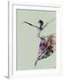 Ballerina Watercolor 3-NaxArt-Framed Art Print