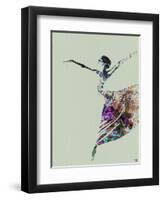 Ballerina Watercolor 3-NaxArt-Framed Art Print