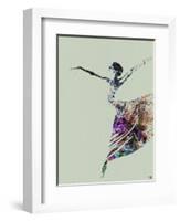 Ballerina Watercolor 3-NaxArt-Framed Art Print