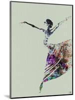 Ballerina Watercolor 3-NaxArt-Mounted Art Print