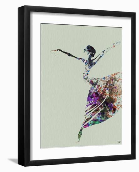 Ballerina Watercolor 3-NaxArt-Framed Art Print