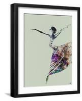 Ballerina Watercolor 3-NaxArt-Framed Art Print