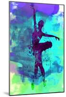 Ballerina Watercolor 4-Irina March-Mounted Poster