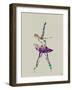 Ballerina Watercolor 4-NaxArt-Framed Art Print